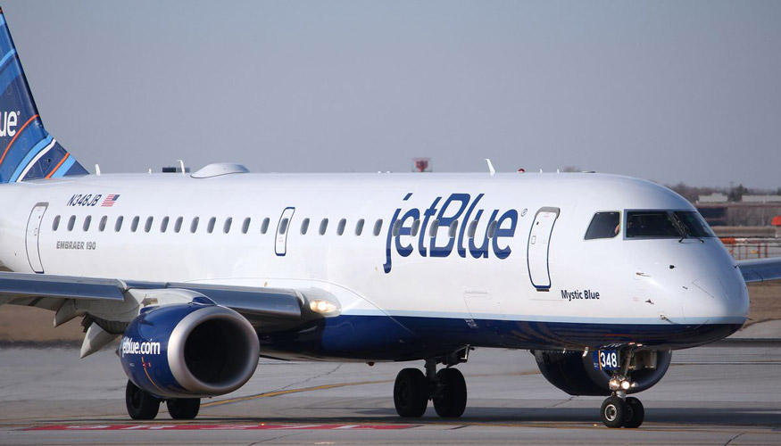 Jetblue airplane on runway