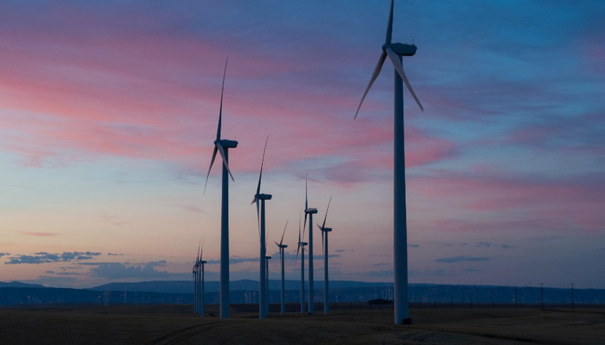 Windmills - showing reducing fossil fuels