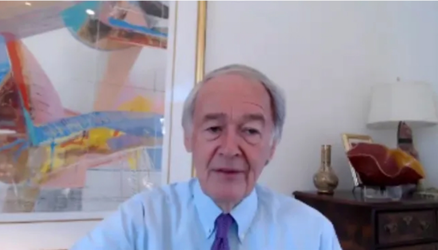 Ed Markey on a zoom call