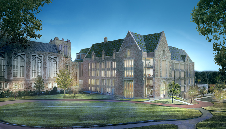 makeup of new Integrated Science Building for Boston College